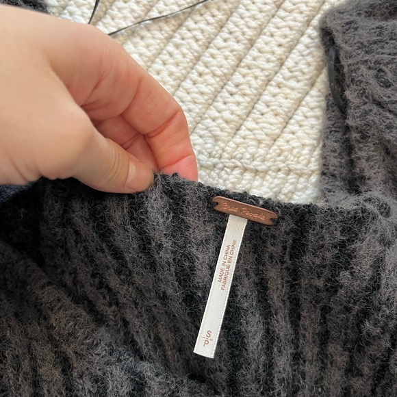 Free People Katie Mix Stitch Square Neck Sweater - Picture 7 of 7